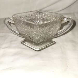 Depression Sandwich Glass Sugar Bowl